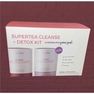 Teami SuperTea Colon Cleanse + Detox Kit Vegan Morning Kickstart Exp 09/2025
